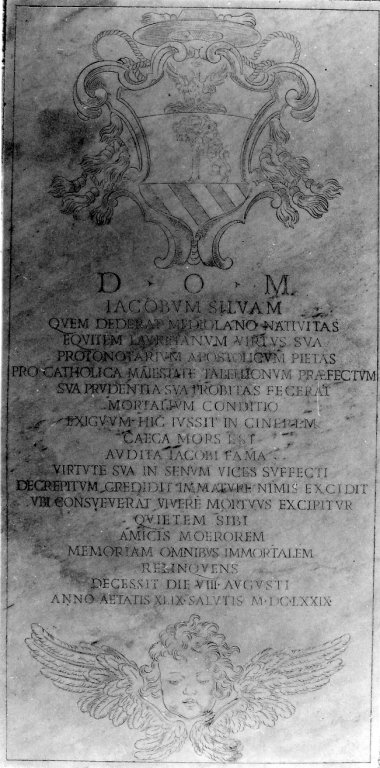 lapide tombale - ambito romano (sec. XVII)